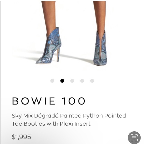 Jimmy pointed python 🐍 booties with plexi insert - Picture 1 of 1